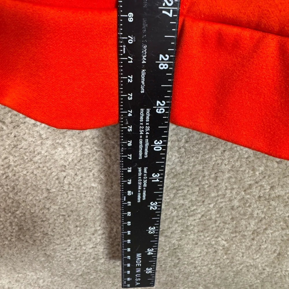 The North Face Hoodie Mens XL Orange Camo Box Logo Pullover Sweatshirt Casual